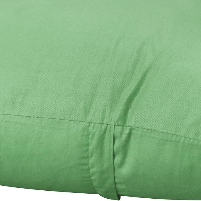 Thmyo 4-Pack 100% Cotton Comfortable Solid Decorative Throw Pillow Case, Square Cushion Cover Pillowcase Sublimation Blank Pillow Covers DIY Throw Pillowcase(16x16 inch/ 40x40cm,Sage Green)