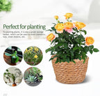 TOYANDONA 2pcs Modern Woven Plant Pots Natural Woven Planter Baskets Liner for Indoor Outdoor Random Color 5.1 inch