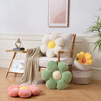 Flower Pillow, Blue Throw Pillows Cute Daisy Decorative Pillow Cushion Seating Home Decorative for Bed, Sofa, Couch