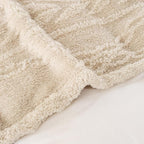 YUSOKI Queen Size Blanket Single Layer,Weight(4.4lb),370GMS-3D Stylish Design for Gift Home Decor (Linen,90"x90")