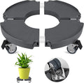 ToLanbbt Plant Caddy Stand with 360° Wheels Adjustable 15-22 Inch Rolling Plant Stand Heavy Duty Large Plant Cart Dolly with Casters 440lbs Capacity for Large Planter, Garden Pot, Flower Pot, Gray, 1P