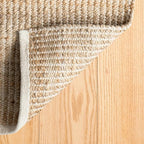 S & L Homes Jute Pulse Handwoven Natural Area Rug for Living Room Bedroom Kitchen Hallway Entryway- Rustic Vintage Farmhouse Decor - (8' x 10' Natural Ivory)