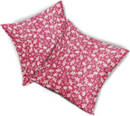 Hot Pink Pillow Covers 16x16 Set of 2 Vintage Floral Rustic Old Style Cute Flower Print Decorative Outdoor Pillowcases Seasonal Farmhouse Throw Cushion Case Decor for Couch Sofa Bed