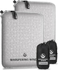 Whispering Winds Inflatable Seat Cushion - Comfortable Blow-up Foam Pad for Airplane, Travel, Stadium, Outdoors, Camping, Car & More