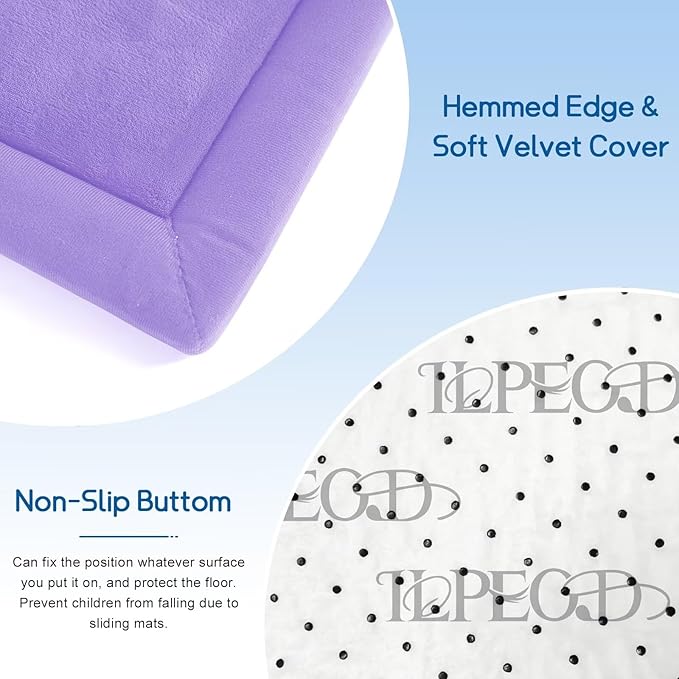 Baby Play Mat for Floor Nursery Muscle Area Rug Playroom Rug 47"x47" Memory Foam 1.3" Thick Crawling Mat for Babies,Toddlers, Infants,Kids(Lavender)