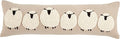 Mud Pie Long Sheep Pillow, 35" x 11"