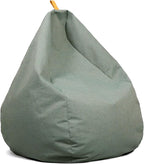 Big Joe Tuft Weatherproof Bean Bag Chair, Sage Intertwist, Weather Resistant UV-Protected Fabric, 3 feet Teardrop