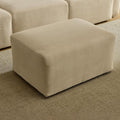 VINGLI Movable Ottoman for Corduroy Cloud Sectional Couches,Khaki