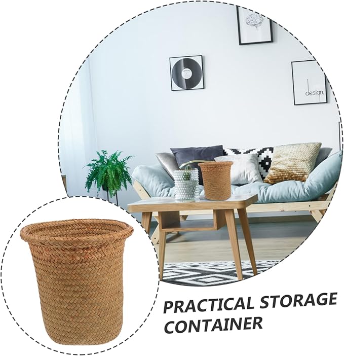 Indoor Plant Holder Handmade Woven Planter Basket Boho Style Decorative Flower Pot