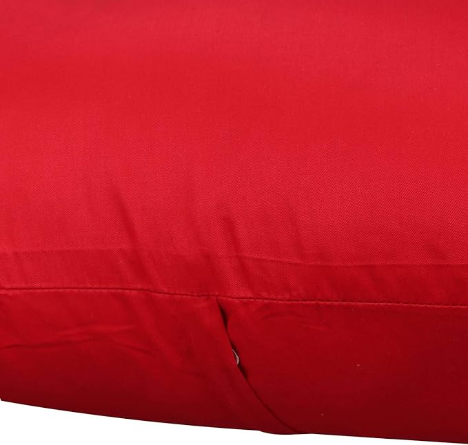 Thmyo 4-Pack 100% Cotton Comfortable Solid Decorative Throw Pillow Cases Square Cushion Cover Pillowcases Sublimation Blank Valentines Day DIY Throw Pillow Covers for Sofa Bed(16x16inch/40x40cm,Red)