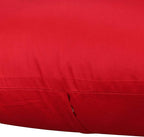 Thmyo 4-Pack 100% Cotton Comfortable Solid Decorative Throw Pillow Cases Square Cushion Cover Pillowcases Sublimation Blank Valentines Day DIY Throw Pillow Covers for Sofa Bed(16x16inch/40x40cm,Red)