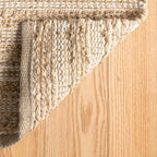 Dash & Albert Simba Ivory Handwoven Jute Rug, 3 X 5 Feet, Ivory Solid Pattern