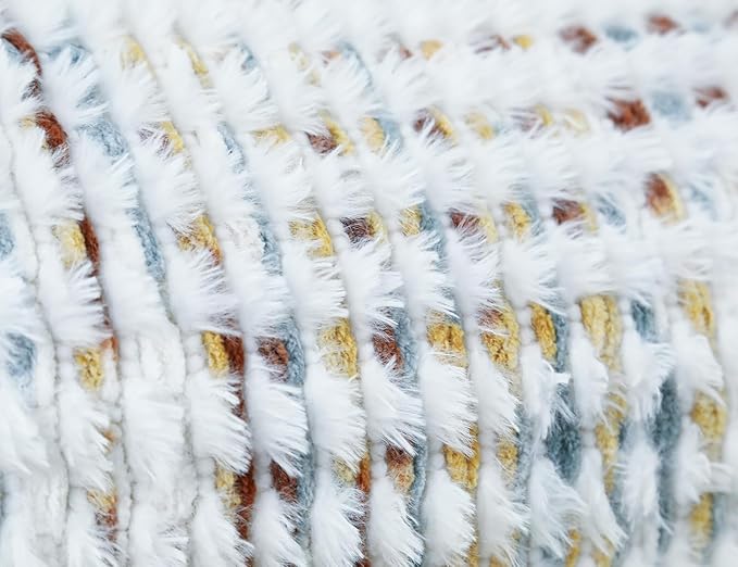PANOD Coastal Decorative Lumbar Pillow Cover 14 x 26 Inch, Boho Long Pillow for Bed, Colorful Neutral Accent Farmhouse Long Body Pillow for Couch Sofa Bedroom Livingroom