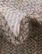 Unique Loom Braided Jute Collection Area Rug - Dhaka (5' 1" x 8' Oval, Gray)