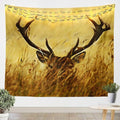 Erosebridal Antler Tapestry, Whitetail Deer Wall Blanket, Countryside Rural Hunting Theme Wall Hanging, Brown Bedroom Decor Large 59x82