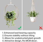 Hanging Planters for Indoor Plants - Plant Hanger Outdoor, Metal Plant Hanger Mid Century Boho Macrame, Hanging Wall Ceiling Window, Gift for Mom, Plant Lovers, Housewarming