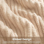 Snuggle Sac Queen Size Blanket for Bed, Soft Luxurious Bedding Blankets, Large Fuzzy Plush Microfiber Blankets, Beige, 90x90 inches