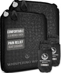 Whispering Winds Inflatable Seat Cushion - Comfortable Blow-up Foam Pad for Airplane, Travel, Stadium, Outdoors, Camping, Car & More