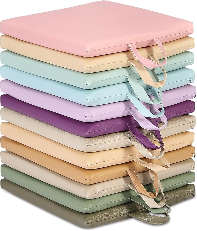 Sawysine 12 Pcs Floor Cushions Classroom Flexible Floor Seating with Handle for Kids in Home School Classroom Kindergarten Daycare Nursery(Vivid Color,Square)