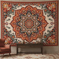 Accnicc Vintage Floral Mandala Tapestry Wall Hanging Boho Flower Tapestry Aesthetic Retro Bohemian Hippie Indian Cute Large Tapestries for Bedroom Living Room Dorm Decor 80 x 60 Inch