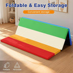 Foam Baby Play Mat: PU Leather Waterproof Kids Trifold Floor Playmat - Large Play Mat for Playpen Fodable Mattress Soft Toddler Mattress Infant Cushion for Preschool