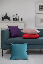 Lumbar Pillow Covers 12x20 Christmas Red: Pack of 2 Cozy Soft Velvet Rectangular Modern Luxury Decorative Throw Pillow Cases for Sofa Couch Living Room Bed Home Decor
