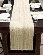 Unique Loom Braided Jute Collection Area Rug - Dhaka (1' 2" x 10' Table Runner, White)
