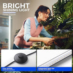 Barrina Vertical Grow Light T10, 42W 5000K, Full Spectrum LED Plant Light for Indoor,Standing Wide Coverage, 4FT Height with On/Off Switch and Tripod Floor Stand