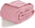 lifein Throw Blanket for Couch-Pink Boho Throw Blanket, Soft Fleece Plush Lightweight Blankets&Throws for Spring, Fuzzy Decorative Blankets for Livingroom Bed Sofa Chair (50x60, Pink)