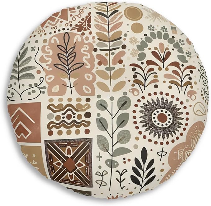 Tufted Floor Pillow, Round