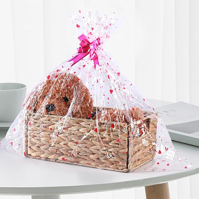 Vagusicc Wicker Storage Basket, Set of 2 Hand-Woven Storage Baskets for Organizing, Small Wicker Basket for Toilet Paper, Foldable Cube Organizer Bins for Shelves and Bathroom (Water Hyacinth)