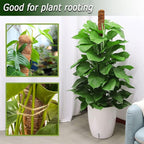 Soupiar 2-Pack 28" Bendable Moss Pole for Monstera, Rust-Free Aluminum Core Plant Support Stakes, Sturdy Stakes to Train & Grow Indoor Climbing Plants Upright (13.2ft Jute Rope Included)