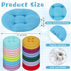 Tinideya 24 Pcs Round Floor Cushions Floor Pillows Meditation Seat Pillows Flexible Seating for Adults Kids, Chair Cushions for Classroom, Nursery, Living Room, Yoga(Small 11.8 Inch,Multi Color)