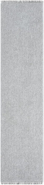 LUXE WEAVERS Solid Machine Woven Gray 2x8 Area Rug, Indoor Stain-Resistant Carpet