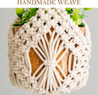 5.9 Inch Macrame Plant Hanger - Hanging Planter for Indoor Plants, Boho Decor Hanging Plant Holder with Tassels