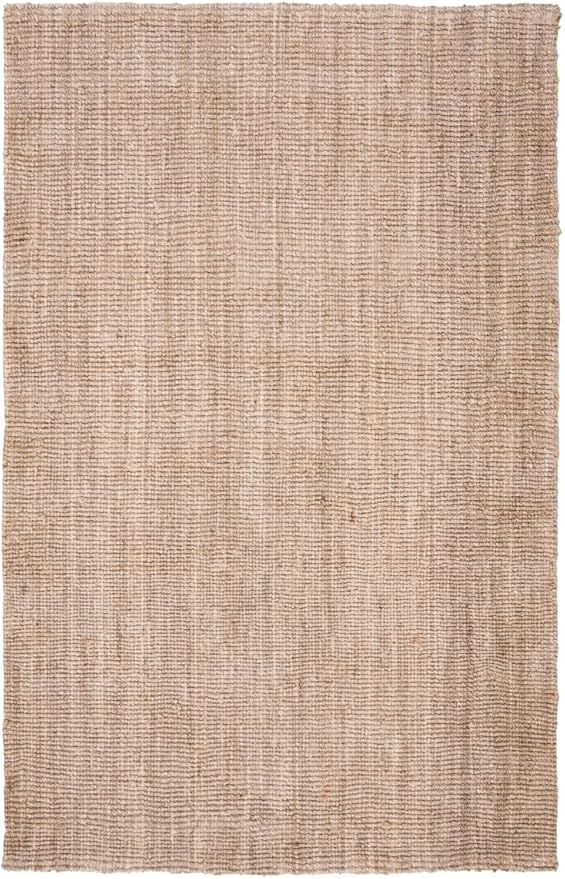SAFAVIEH Natural Fiber Collection Accent Rug - 3' x 5', Grey, Handmade Farmhouse Country Boho Rustic Jute, Ideal for High Traffic Areas in Entryway, Living Room, Bedroom (NF808F)