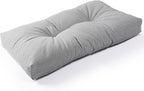 SUNROX LokGrip Non Slip Tufted Memory Foam Bench Cushion, FadeShield Water Resistant Durable Thicken Outdoor/Indoor Bench Seat Pads 27x12x4 inch, Heather Grey