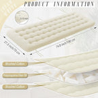 Long Floor Cushion Large Floor Cushion with Brushed Cotton 74.8 x 27.5 x 3.15 in Jumbo Lounger Pillow for Outdoor Indoor Bay Window Meditation Yoga Reading Sleeping(1 Pc,Cream White)