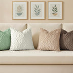 decorUhome Cozy Textured Euro Sham Throw Pillow Covers 24x24 Inch Set of 2, Soft Plush Faux Wool Sage Green Accent Couch Pillow Covers for Modern Farmhouse Sofa Bed Living Room