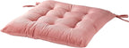 HLOVME Corduroy Chair Cushion with Ties Ultra Soft Warm Floor Cushion for Kids Reading Nook Comfortable Square Seat Cushion for Adult 15.7”x15.7”, Cosmos