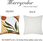 Merrycolor Boho Abstract Pillow Covers 18x18 Tufted Mid Century Modern Throw Pillows Textured Aesthetic Pillow Cases Bohemian Boho Pillows Decorative Throw Pillows Cover for Bed Couch Sofa
