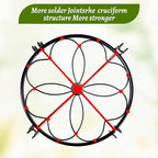 1/2/4 Pack 10/12 Inch Heavy Duty Iron Plant Stands - Rustproof Metal Flower Pot Holder for Indoor Outdoor Use, Round Wrought Iron Planter Stand for Corner Gardening, Patio, Balcony Decor- Black (10IN2PCS)