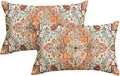 AVOIN colorlife Boho Throw Pillow Covers, 12 x 20 Inch Bohemia Ethnic Style Carpet Pattern Cushion Case for Sofa Couch Set of 2