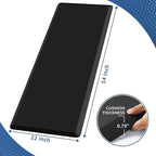 KitchenClouds Kitchen Mat Cushioned Anti Fatigue Rug 22"x54" Water Resistant, Non Slip, Standing and Comfort Desk/Floor Mats for House Sink Office (Black,0.8inch)