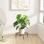 Bronze Metal Plant Stand: 10.23" Short Flower Pot Stand - Heavy Duty Plant Holder for Home Courtyard Indoor Outdoor.