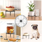 5-Pack Decent Metal Plant Stand Indoor, Assembly Free Plant Stands for Multiple Plants Outdoor, Anti-Rust Flower Display Stand, Corner Plant Shelf for Home Patio Gardening Decor (Black)