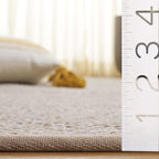 SAFAVIEH Area Rug 11x15 - Natural Fiber Collection - Large - Marble & Beige, Sisal, Woven Design with Border (NF143C)