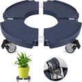 Plant Caddy Stand with 360° Wheels Adjustable 15-22 Inch Rolling Plant Stand Heavy Duty Large Plant Cart Dolly with Casters 440lbs Capacity for Large Planter, Garden Pot, Flower Pot, Blue, 1 Pack