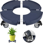 Plant Caddy Stand with 360° Wheels Adjustable 15-22 Inch Rolling Plant Stand Heavy Duty Large Plant Cart Dolly with Casters 440lbs Capacity for Large Planter, Garden Pot, Flower Pot, Blue, 1 Pack