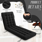 Long Floor Cushion Large Floor Cushion with Brushed Cotton 74.8 x 27.5 x 3.15 in Jumbo Lounger Pillow for Outdoor Indoor Bay Window Meditation Yoga Reading Sleeping(1 Pc,Black)